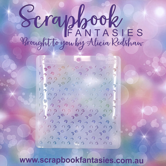 Scrapbook Fantasies Stencil Template Mask - 5.5”x5.5” - Blotchy Spots 768001