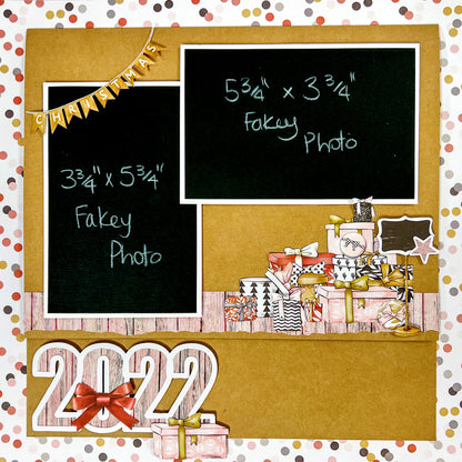 Peace & Joy 12x12 Double-Sided Patterned Paper 6 - Designed by Alicia Redshaw Exclusively for Scrapbook Fantasies