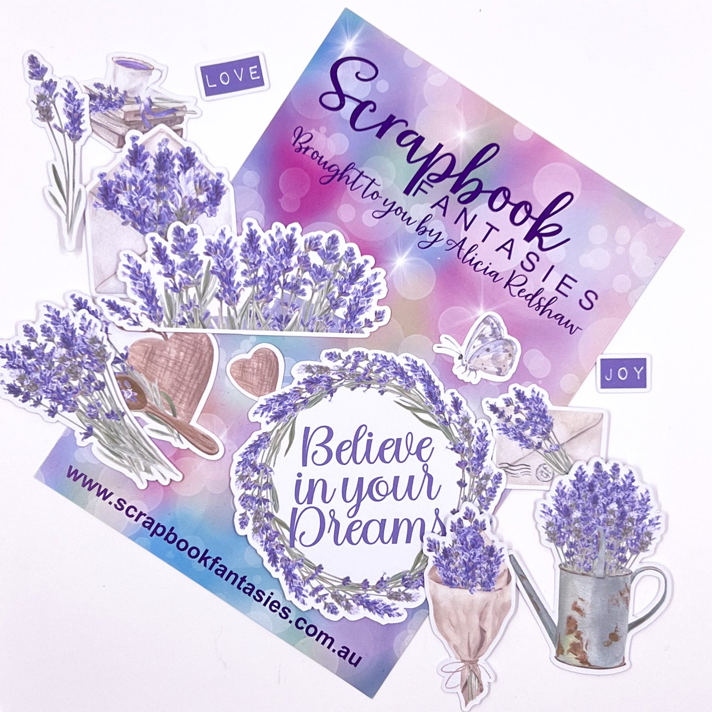 Lavender Dreams Mini Colour-Cuts (14 pieces) Designed by Alicia Redshaw