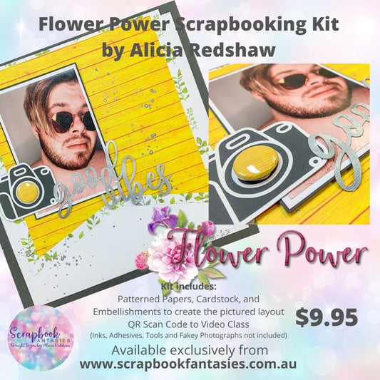 Flower Power Saturday Night Scrap-Along Kit - 13 November 2021