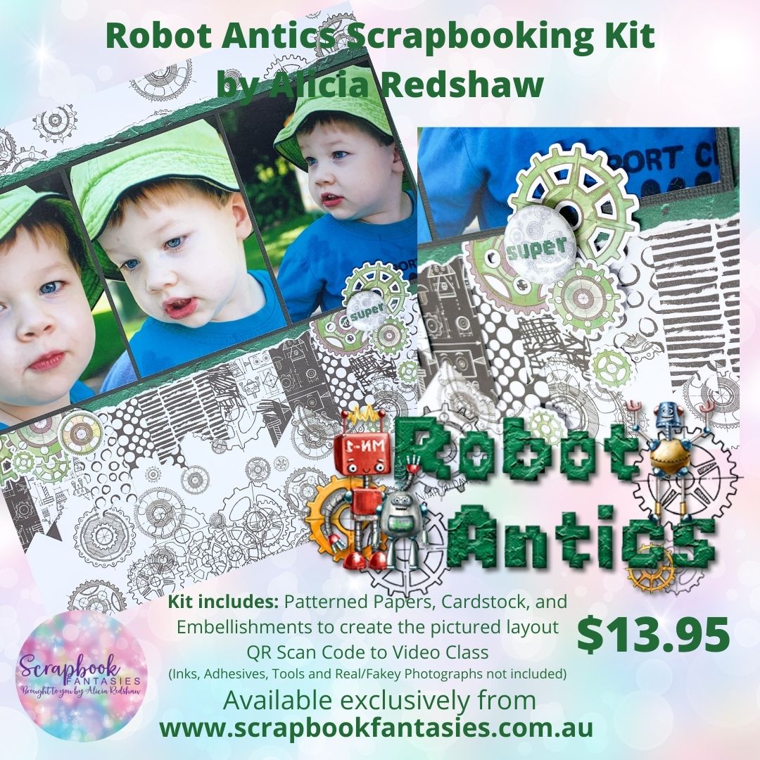 Robot Antics  - Friday Night Scrap-Along Kit - 4 June 2021