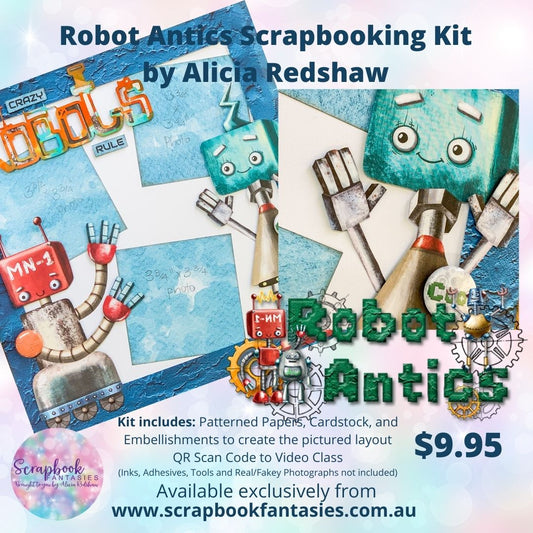 Robot Antics - Friday Night Scrap-Along Kit - 29 January 2021