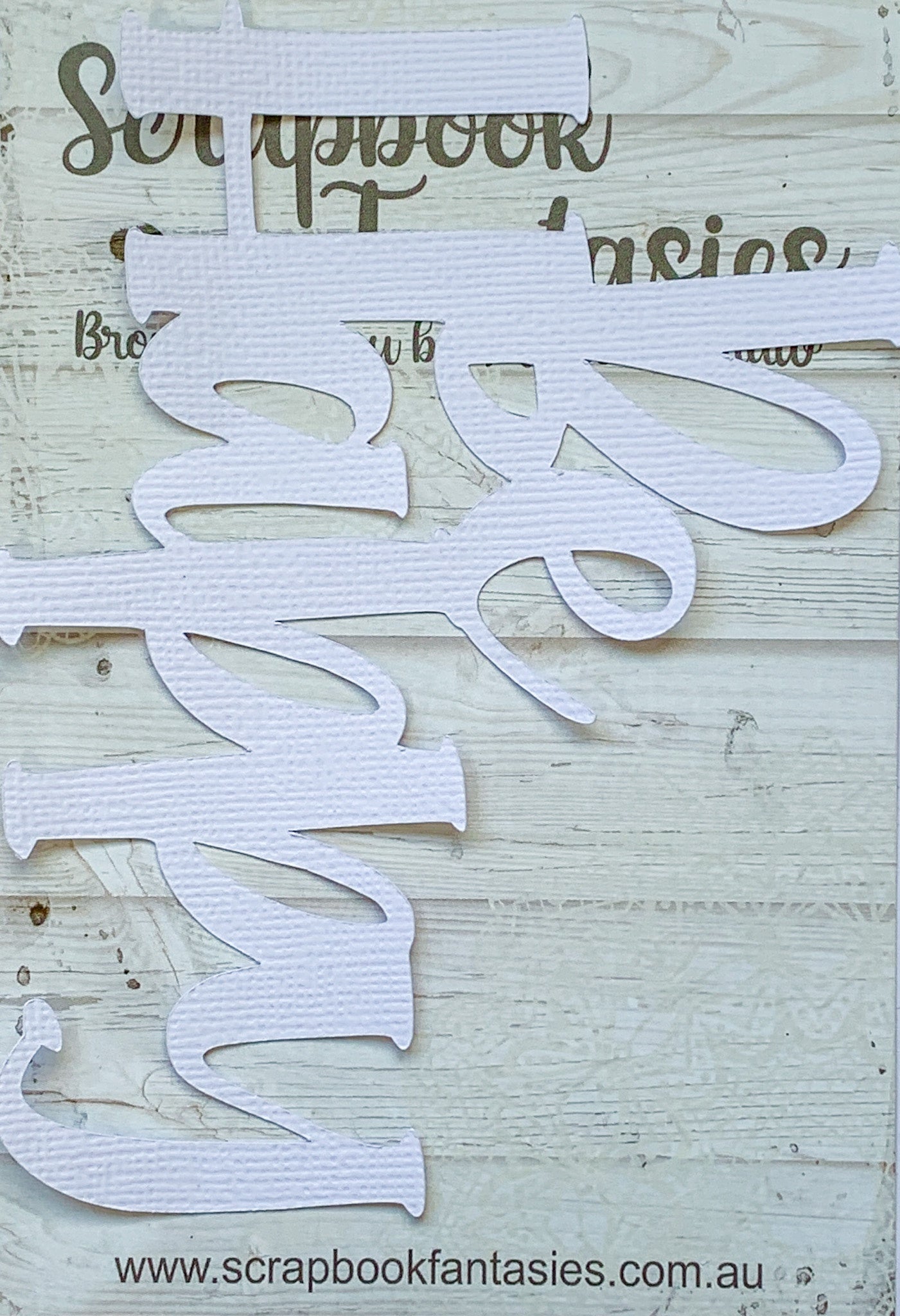 Be Happy 5"x3.75" White Linen Cardstock Title-Cut - Designed by Alicia Redshaw