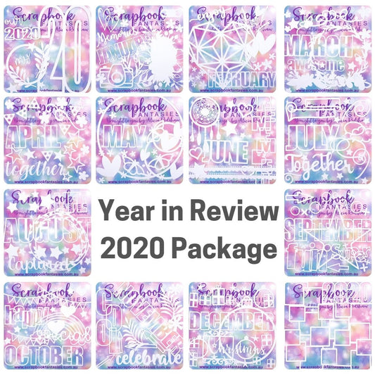 Year in Review 2020 Package - White Linen Project-Cuts - Designed by Alicia Redshaw