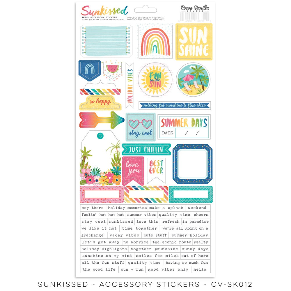 Cocoa Vanilla Studio Sunkissed Accessory Stickers CV-SK012