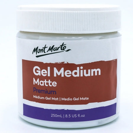 Mont Marte Premium Gel Medium - Matte 250ml - MAMD0015
