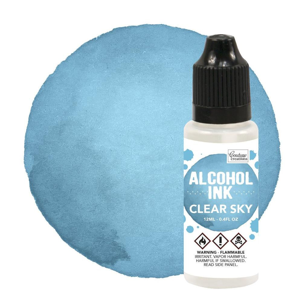 Couture Creations 12ml Aqua/Clear Sky Alcohol Ink CO727299