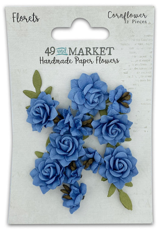 49&Market Florets Flowers - 12 pieces - Cornflower FM-40384