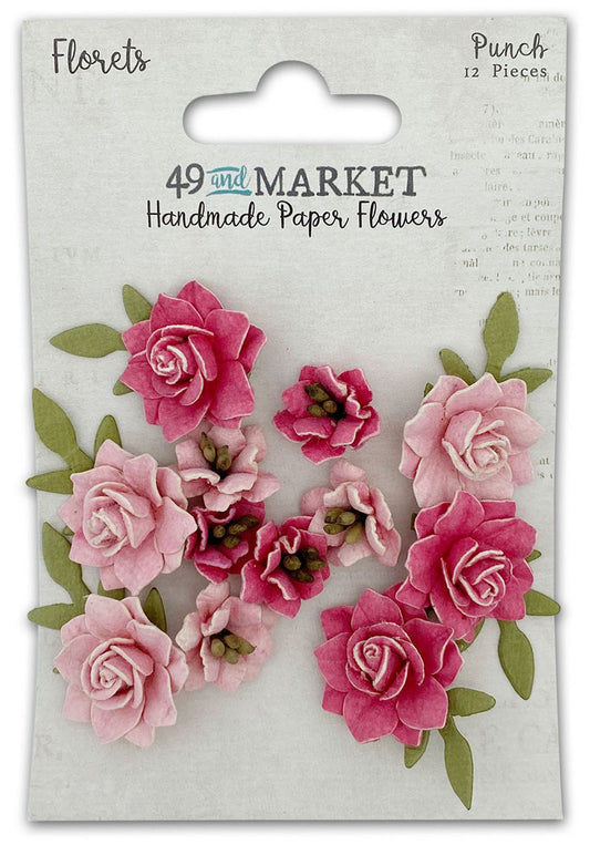 49&Market Florets Flowers - 12 pieces - Punch FM-40438