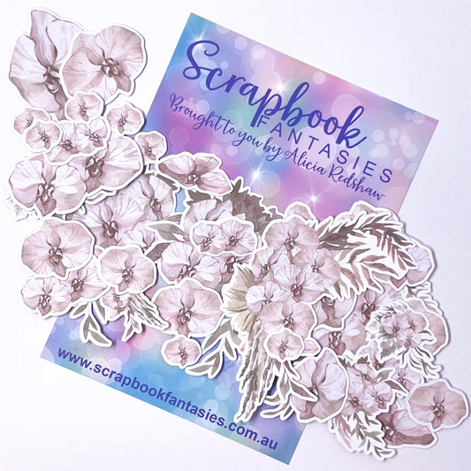 A Day to Remember Colour-Cuts - Orchids (35 pieces) Designed by Alicia Redshaw