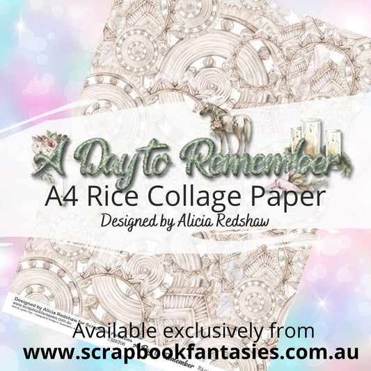 A Day to Remember A4 Rice Collage Paper - Macrame Pattern