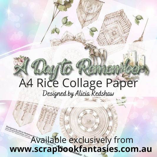 A Day to Remember A4 Rice Collage Paper - Macrame