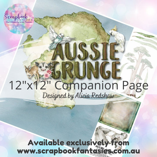 Aussie Grunge 12"x12" Single-sided Companion Page - Aussie Map 731423