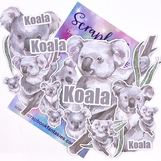 Aussie Grunge Colour-Cuts - Koala (21 pieces) Designed by Alicia Redshaw
