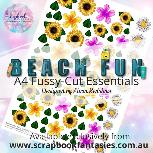 Beach Fun A4 Colour Fussy-Cut Essentials - Flowers 623244