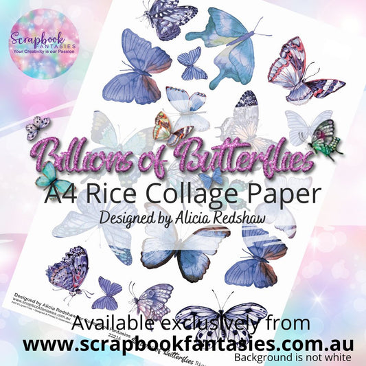Billions of Butterflies A4 Rice Collage Paper 16 - Designed by Alicia & Naomi-Jon Redshaw 22216