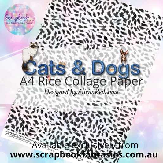 Cats & Dogs A4 Rice Collage Paper - Animal Print 1 223215
