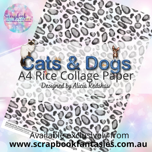 Cats & Dogs A4 Rice Collage Paper - Spotty Feline 223211
