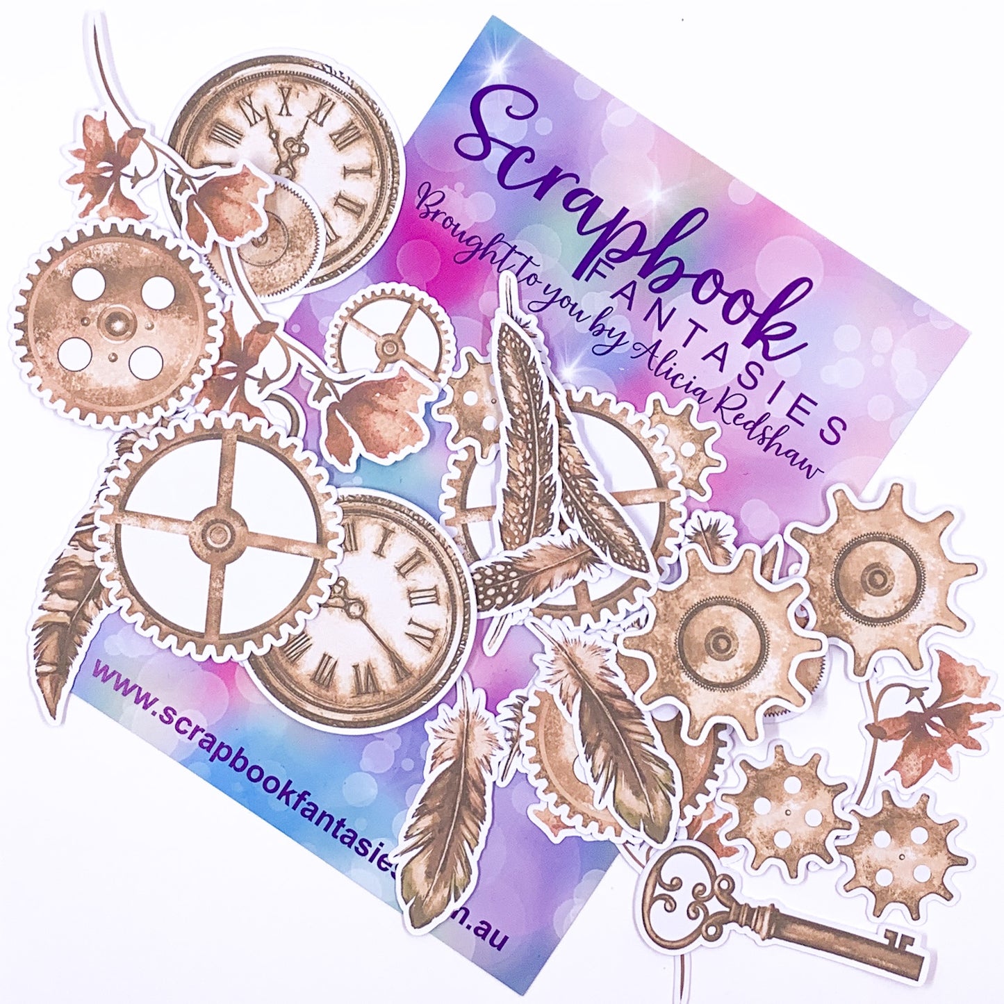 Colour-Cuts - Steampunk & Feathers 20 (28 pieces) Designed by Alicia Redshaw