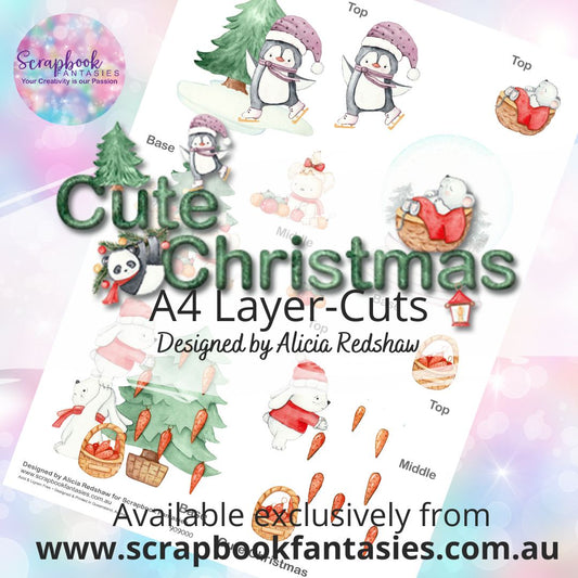 Cute Christmas A4 Colour Layer-Cuts 909000