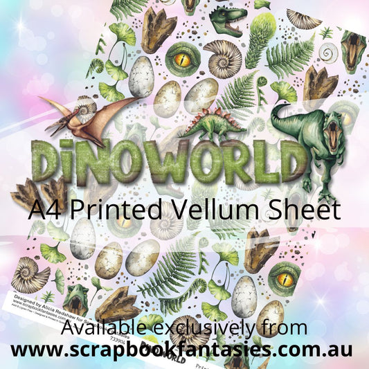 DinoWorld A4 Printed Vellum Sheet - DinoStuff 733904