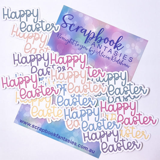 Easter Blessings Colour-Cuts - Happy Easter (17 pieces) Designed by Alicia Redshaw
