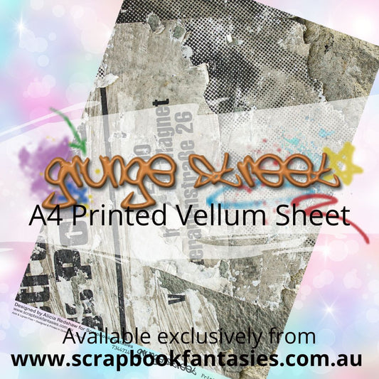 Grunge Street A4 Printed Vellum Sheet - Grunge Posters 7344714