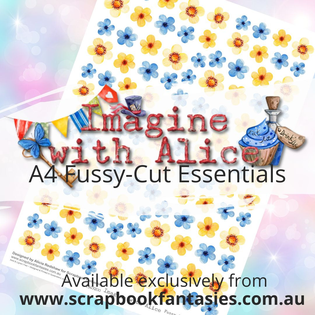 Imagine with Alice A4 Colour Fussy-Cut Essentials - Flowers 7349200
