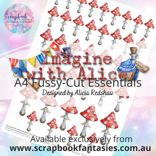 Imagine with Alice A4 Colour Fussy-Cut Essentials - Mushrooms 7349206