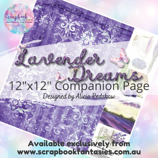 Lavender Dreams 12"x12" Single-sided Companion Page - Lavender Farmhouse 532440
