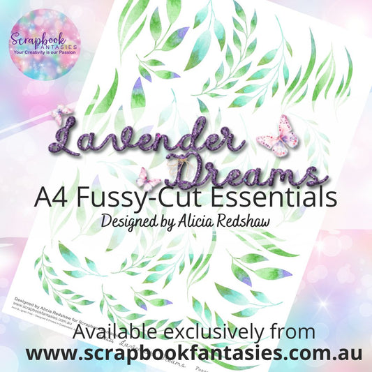 Lavender Dreams A4 Colour Fussy-Cut Essentials - Green Leaves 532424