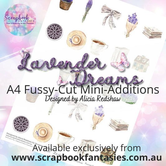 Lavender Dreams A4 Colour Fussy-Cut Mini-Additions - Lavender Farm 532420