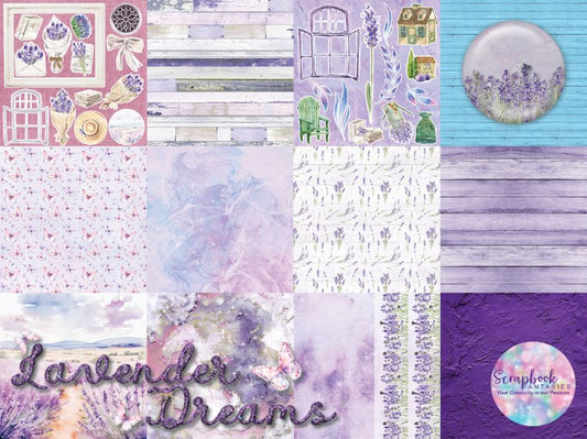 Lavender Dreams 12x12 Double-Sided Patterned Paper Pack - Designed by Alicia Redshaw 532400