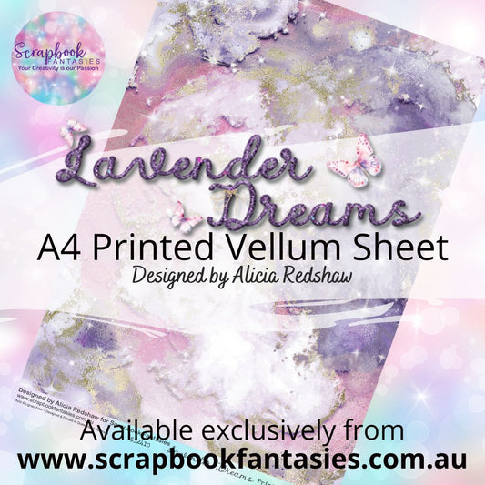 Lavender Dreams A4 Printed Vellum Sheet - Pink Galaxy 532410