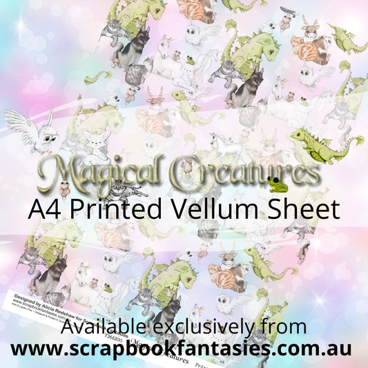 Magical Creatures A4 Printed Vellum Sheet - Magical Creatures 7366200