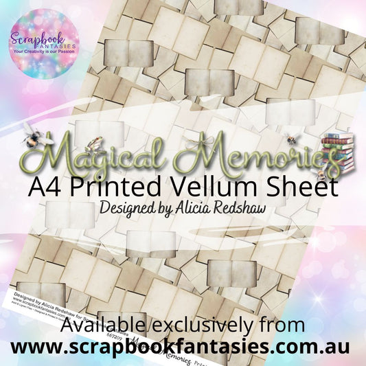 Magical Memories A4 Printed Vellum Sheet - Books 667209