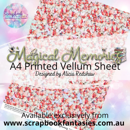 Magical Memories A4 Printed Vellum Sheet - Butterfly Pattern 667223