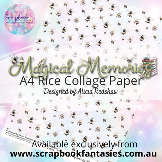 Magical Memories A4 Rice Collage Paper - Bee Pattern 667229