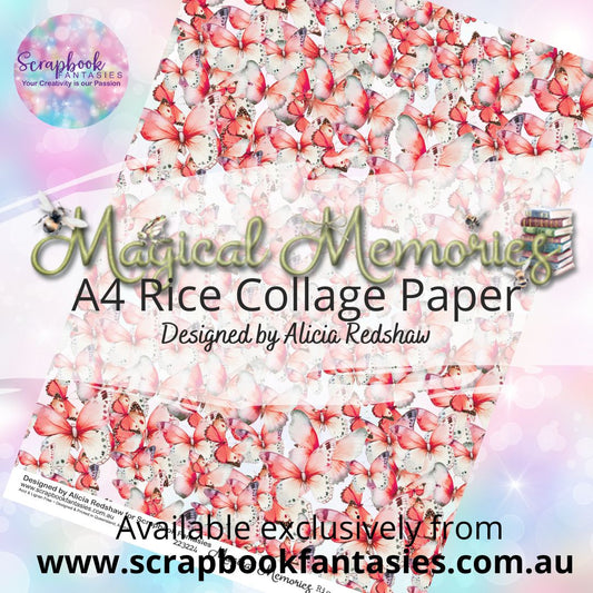 Magical Memories A4 Rice Collage Paper - Butterfly Pattern 667224