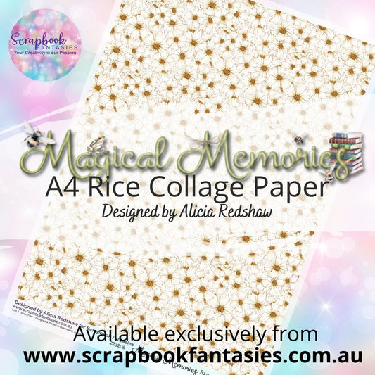 Magical Memories A4 Rice Collage Paper - Flower Pattern 667208