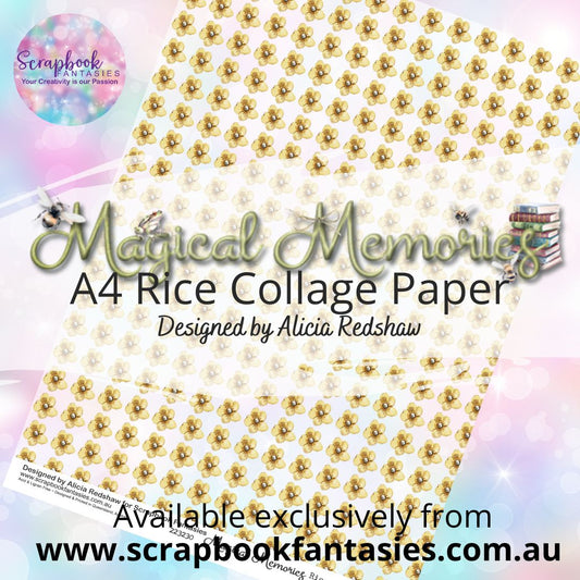 Magical Memories A4 Rice Collage Paper - Flowers in a Row 667230