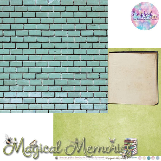 Magical Memories 12x12 Double-Sided Patterned Paper 1 - Designed by Alicia Redshaw Exclusively for Scrapbook Fantasies 667201
