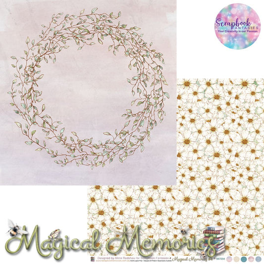 Magical Memories 12x12 Double-Sided Patterned Paper 4 - Designed by Alicia Redshaw Exclusively for Scrapbook Fantasies 667204