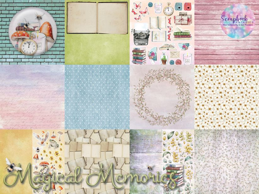 Magical Memories 12x12 Double-Sided Patterned Paper Pack - Designed by Alicia Redshaw 667200