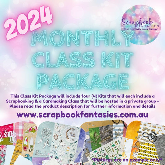 Monthly Class Kits Package - Live Classes with Alicia Redshaw for four weeks in one month