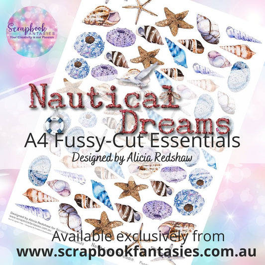 Nautical Dreams A4 Colour Fussy-Cut Essentials - Shells & Starfish 342429