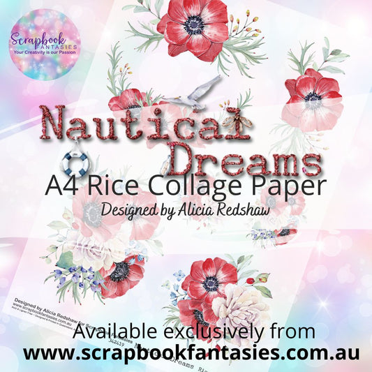 Nautical Dreams A4 Rice Collage Paper - Bouquets 342419