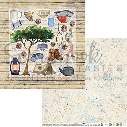Out & About 12x12 Double-Sided Patterned Paper 5 - Designed by Alicia Redshaw Exclusively for Scrapbook Fantasies