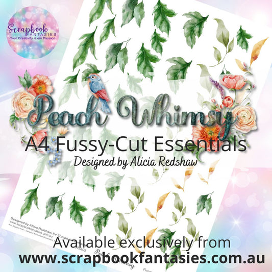 Peach Whimsy A4 Colour Fussy-Cut Essentials - Leaves 792405
