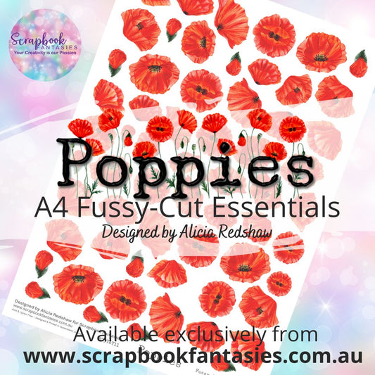 Poppies A4 Colour Fussy-Cut Essentials - Poppy Flowers 87376713